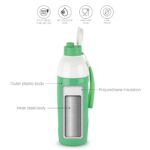 CELLO Puro Funtron 900 | Plastic Water Bottle | Easy Carry Wrist Belt | Keeping Content Cold for Long | 730ml, Pastel Green - Image 3
