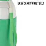 CELLO Puro Funtron 900 | Plastic Water Bottle | Easy Carry Wrist Belt | Keeping Content Cold for Long | 730ml, Pastel Green - Image 4