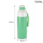 CELLO Puro Funtron 900 | Plastic Water Bottle | Easy Carry Wrist Belt | Keeping Content Cold for Long | 730ml, Pastel Green - Image 7