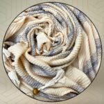 Scarf for Women Stylish Pleated Stripes Woven Cotton with Tassels | Hijab Scarf | Stole | Soft, Lightweight, and Latest Scarves | 74 x 34 Inches - Image 4