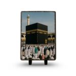 INTERNATIONAL GIFT Square Shape Kaaba Stone Frame | Islamic Rock Plaque for Home Decor | Mecca Masjid Gift for Ramadan & Prayer Room - Image 3