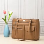 K London Ladies Leather Handbag|Women's Handbag in Soft Leather - Womens Designer Shoulder Hand Bag – Medium Practical Size - Image 3
