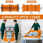 OTICA Foldable Soft Stretcher For Medical Use - Portable Waterproof Stretcher For Patient, Emergency Use | Patient Transport Stretcher | Orange Stretcher With Carry Bag Support Upto 110kg Weight - Image 3