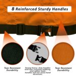 OTICA Foldable Soft Stretcher For Medical Use - Portable Waterproof Stretcher For Patient, Emergency Use | Patient Transport Stretcher | Orange Stretcher With Carry Bag Support Upto 110kg Weight - Image 4