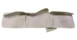 Weinbux Ahram Washable Three Pockets Belt Multipurpose Pouch for Travel | with Adjustable Strap Waist Bag | White | Free Size - Image 3