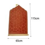 Islamic Muslim Prayer Rug Flannel Carpet Soft 25.5X45Inch for Kids Men Women Style Q|Home & Garden|Rugs & Carpets|Door Mats & Floor Mats - Image 3