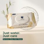 Bamboo Wet Wipes | 72 Wipes | 99.9% Water-Based | Alcohol-Free | Gentle on Skin | Biodegradable | Safe for Baby & Adult Use - Image 6