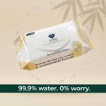 Bamboo Wet Wipes | 72 Wipes | 99.9% Water-Based | Alcohol-Free | Gentle on Skin | Biodegradable | Safe for Baby & Adult Use - Image 7