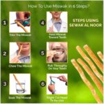 Pack of 3 Miswak Sticks for Teeth with Holder - Natural Toothbrush for Teeth Whitening, Oral Health & Fresh Breath - Vacuum Sealed Natural Flavored Chew Sticks for Humans || Pack of 3 - Image 6