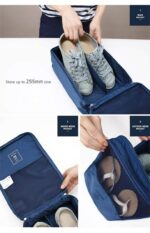 Styleys Waterproof Shoe Bag/Shoe Pouch For Travelling/Storage (Navy Blue) - S1095 - Image 5