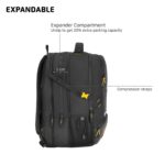Safari Grande 43L Expandable Travel Laptop Backpack, 3 Compartments, Compression Straps, Bottle Holder, Overnighter Travel Bag For Boys And Girls, Color- Black - Image 3