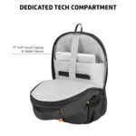 Safari Grande 43L Expandable Travel Laptop Backpack, 3 Compartments, Compression Straps, Bottle Holder, Overnighter Travel Bag For Boys And Girls, Color- Black - Image 5