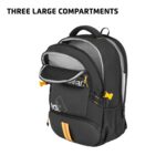 Safari Grande 43L Expandable Travel Laptop Backpack, 3 Compartments, Compression Straps, Bottle Holder, Overnighter Travel Bag For Boys And Girls, Color- Black - Image 6