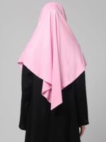 Stone White Plated Hijab | Khimar | Prayer Hijab for Girls & Women – Elegant & Ready-to-Wear Islamic Wear - Image 6