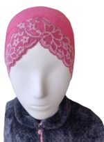 Womenâ'S Premium,Lace Jersey Under Scarf,Bonette Innercap,Headscarves,Hijab-Pink, Female - Image 6