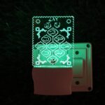 UKANI Islamic 3D Optical Illusion Acrylic Night Lamp, 7 Colors RGB Auto Colour Changing LED Plug and Play Night Light, Office Light, Best for Gift - Pack of 1 (SD112,Multicolour, 3 Inch) - Image 4