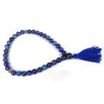 Glossy - Lapis Lazuli 8 MM Stone Beads Tasbih Islamic Salah for Prayer 33 Beads Tasbeeh Salat Prayer for Muslims for Daily Prayer, Ramadan Eid Gift, Muslim jap mala Meditation Misbaha (Blue) - Image 4