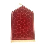Islamic Muslim Prayer Rug Flannel Carpet Soft 25.5X45Inch for Kids Men Women Style E | Rugs & Carpets | Door Mats & Floor Mats - Image 4