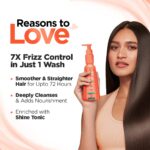BBLUNT Advanced Smoothening Shampoo with Keratin & Hyaluronic Acid - 300ml Makes Hair Frizz-Free & Straighter | Gently Cleanses | Adds Spectacular Shine | SLS & Paraben-Free | For Men & Women - Image 4