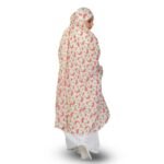 ANA Noor Jahan Pink Hibiscus Floral Prayer Dress – Pure Cotton Namaz Makhna with Tie Knot | Lightweight, Breathable for Hajj, Umrah & Salah - Image 6