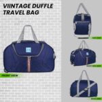 M MEDLER Jerry Duffle Bag | Waterproof Strolley Duffle Bag | 2 Wheel Duffel Bag | Luggage Bag with Adjustable Strap (Navy Blue) - Image 5
