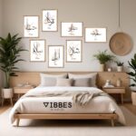 VIBBES Islamic Arabic Calligraphy Wall Art Set, 7 Pieces with Wooden Frames, Sabr Shukr Tawakkul Salam Dua Hab Amal | Islamic Wall Art | Modern Home Decor - Image 4