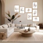 VIBBES Islamic Arabic Calligraphy Wall Art Set, 7 Pieces with Wooden Frames, Sabr Shukr Tawakkul Salam Dua Hab Amal | Islamic Wall Art | Modern Home Decor - Image 5
