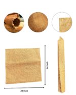 Natural Jute Prayer Mat Set of 3 | 24 x 24 Inch Square | Handcrafted Meditation, Yoga & Puja Mat | Eco-Friendly Floor Seating - Image 3