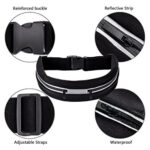 JUDEE Running Belt Waist Pack with Adjustable Strap and 2 Independent Large Pockets - Water Resistant, Lightweight and Perfect for Workout Hiking Travelling Cycling Gym (2 Pocket) - Image 3