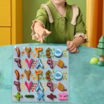 ATORSE™ Wooden Alphabet Puzzle Board Colorful Teaching Aids for Boys Girls Kid Teens Arabic Numerals B|Toys & Hobbies | Educational | Other Educational Toys - Image 6