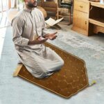 Creations Islamic Muslim Prayer Rug Flannel Carpet Soft 25.5x45inch for Kids Men Women Style MHome & Garden|Rugs & Carpets|Door Mats & Floor Mats - Image 6