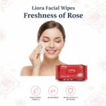 Liora Wet Wipes, Daily Cleansing, Refreshing & Moisturizing Facial Wipes | Aloe Vera Enriched | Rose, Lavender, Watermelon & Cucumber | Anti-Acne, Biodegradable | 25 Wipes Each, Pack of 8 (Total 200 Wipes) - Image 4