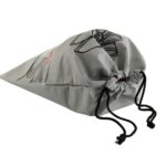 Kuber Industries Shoe Cover For Traveling|Non Woven Drawstring Bag|Shoe Bags For Shoes, Slipper, Heels|Transparent Window|Pack of 6 (Grey) - Image 6