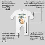 ARVESA My First Eid Baby Boy Jumpsuit Cotton 0–12 Months Design No 2129 My First Eid - Image 4
