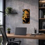 CraftsCy Mashallah Islamic Wall Art Decor, Black & Gold Acrylic Frame, Arabic Calligraphy, 16 x 30 cm, for Living Room, Bedroom, Prayer Room - Image 4