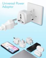 Ceptics UK Adapter for Indian Pins, India to UAE, Hong Kong, Dubai, UK Plug - Type G - Perfect for Laptop, Camera, Chargers - CE - RoHS - 3 Pack -White- Lifetime Limited Warranty - Image 4