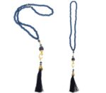 Prien 3 Pcs Prayer Beads, Islamic Gifts, 99 Beads Tasbeeh for Muslim, Islam Dhikr Counter, Bulk Tasbih Gift Set, Rosary for Women Men, Mawlid Favor for Prayer Rug, Ramadan, Hajj, Eid (Navy Blue) - Image 3