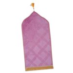 CALANDIS® Prayer Rug Soft Turkish Portable Muslim Prayer Mat for Adults Men Women Kids Violet | 1 Prayer Rug - Image 5