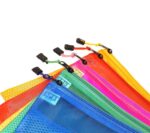 True-Ally 5 Pieces Transparent Pouch - Heavy-Duty Plastic Reinforced with Threads - Mesh Bag with Zipper for Organize Supplies (Colour May Vary, 21cm X 15cm)(A5) - Image 6
