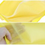 True-Ally 5 Pieces Transparent Pouch - Heavy-Duty Plastic Reinforced with Threads - Mesh Bag with Zipper for Organize Supplies (Colour May Vary, 21cm X 15cm)(A5) - Image 9