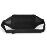 Dvau Metal Zip Unisex Premium Leather Waist Pack Multi Pocket Travel Handy Hiking Zip Pouch Elegant Style Document Money Phone Belt Sport Bag for Men and Women Adjustable Strap (Charcole Black) - Image 7