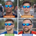 Dervin Non Polarized Oversized Sports Sunglasses for Men Women, Outdoor Cricket Cycling Hiking Fishing Sunglasses - Image 5
