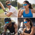 Dervin Non Polarized Oversized Sports Sunglasses for Men Women, Outdoor Cricket Cycling Hiking Fishing Sunglasses - Image 6