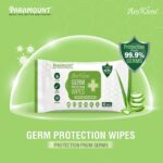 AROKLEEN 99.99% 96 Count Germ Protection Multipurpose Thick & Soft Wet Wipes, 100% Alcohol-Free, Disinfectant Sanitizer Wet Wipes for Skin & Surfaces, Aloe Vera Fragrance, Anti Germ Pack of 2 - Image 5