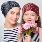 Hijab Caps for Women, Bandana Scarf, Floral Print Chemo Cap Slouchy Beanie Cap for Women, Fashion Skull Dwarf Hats Head Scarf, Soft Stretch Running - Image 3