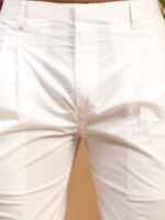 VM Men VM Men's White Cotton Blend Kurta Pyjama Set - Image 6