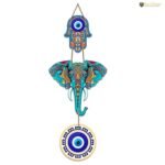 Artvibes Designer Elephant Wooden Wall Hanging For Luck Properity For Home Decoration | Livingroom | Spiritual Decor Items | Wall Illustrations | Ethnic Wall Decor | Wall Art Print (WH_8506N) - Image 5