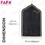 FAF Jannat Premium Customized Black Janamaz Prayer Mat with Embroidered Name | Soft Velvet Musalla for Salah, Namaz & Ramadan | Personalized Muslim Prayer Rug for Hajj, Umrah & Nikah - Image 3