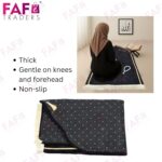 FAF Jannat Premium Customized Black Janamaz Prayer Mat with Embroidered Name | Soft Velvet Musalla for Salah, Namaz & Ramadan | Personalized Muslim Prayer Rug for Hajj, Umrah & Nikah - Image 7
