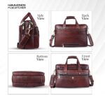HAMMONDS FLYCATCHER Genuine Leather Office Bag for Men, 15.6 Inch Messenger Laptop Bag for Men with Adjustable Strap & Multiple Compartments, 1 Year Warranty - Office, Travel, Daily Use - Image 8